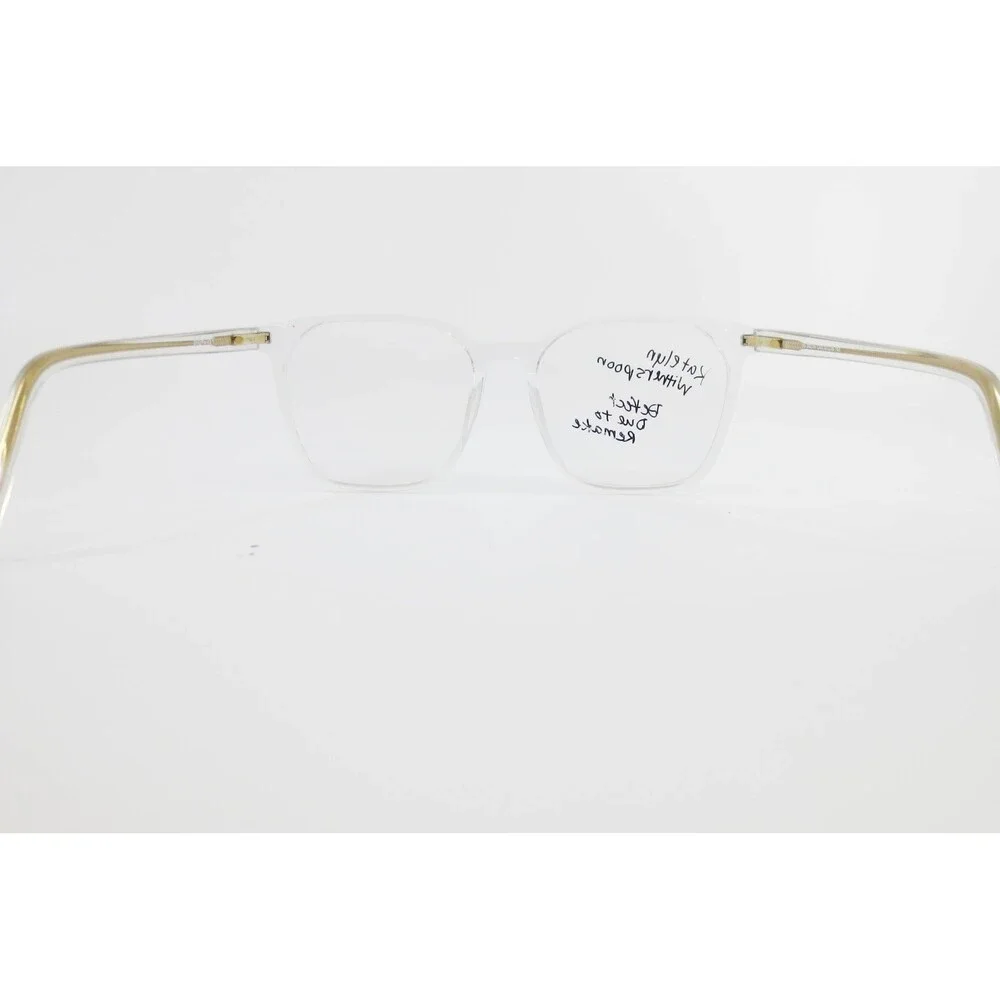 Dito OG-202219 CRY Clear Square Eyeglass Frames Gold Tone Core Wire 57-18-140